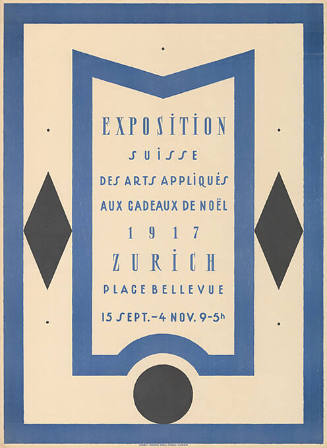 Exposition suisse des arts appliqués aux cadeaux de noël, Zürich