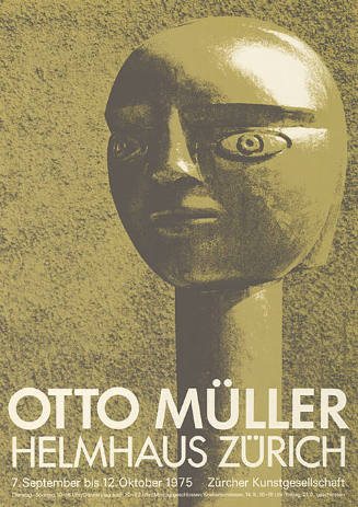 Otto Müller, Zürcher Kunstgesellschaft, Helmhaus Zürich