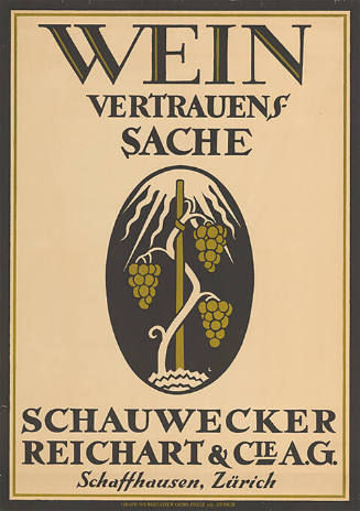 Wein, Vertrauenssache, Schauwecker Reichhart & Cie AG, Schaffhausen, Zürich