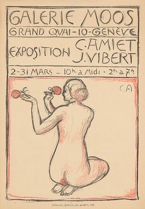 C. Amiet, J. Vibert, Galerie Moos, Genève