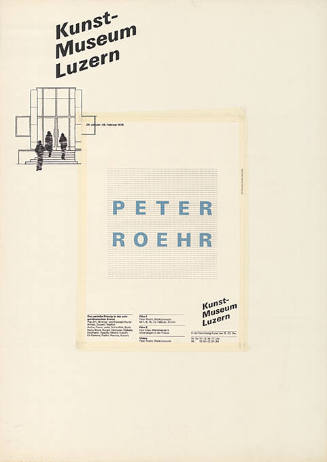 Peter Roehr, Kunstmuseum Luzern