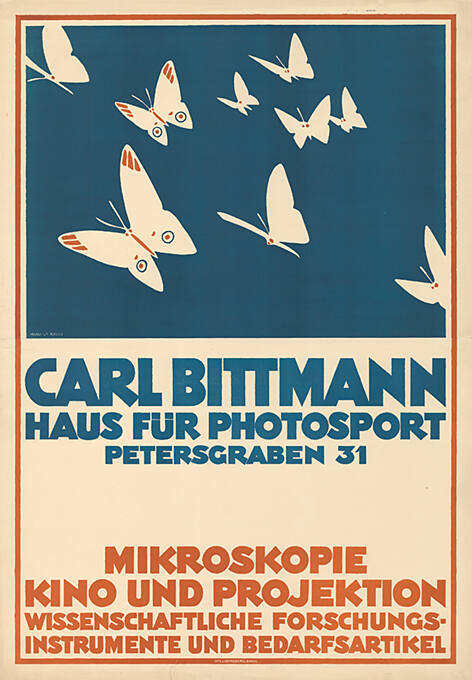 Carl Bittmann, Haus für Photosport, Mikroskopie, Kino und Projektion