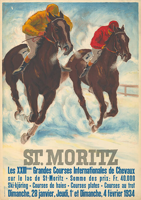 St. Moritz, XXIIImes Grandes Courses Internationales de Chevaux