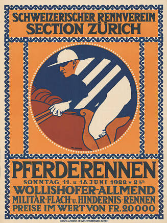 Schweizerischer Rennverein, Section Zürich, Pferderennen, Wollishofer-Allmend