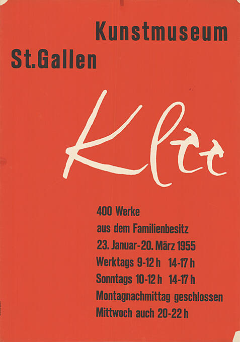 Klee, Kunstmuseum St. Gallen