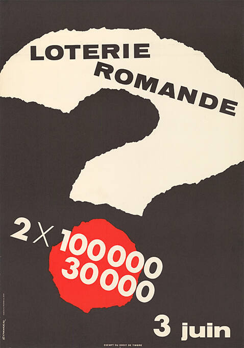 Loterie Romande, 2 × 100000, 300000, 3 juin