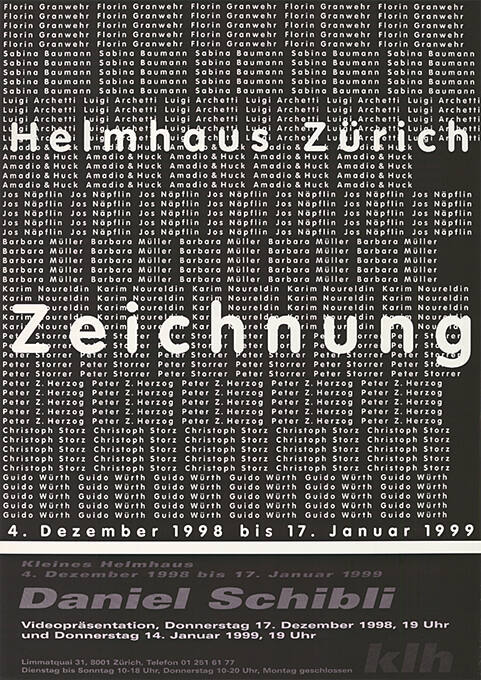 Zeichnung, Daniel Schibli, Helmhaus Zürich