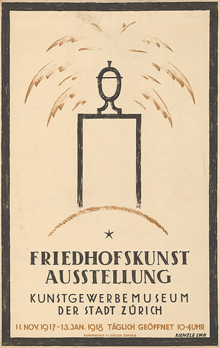 Friedhofskunst Ausstellung, Kunstgewerbemuseum der Stadt Zürich