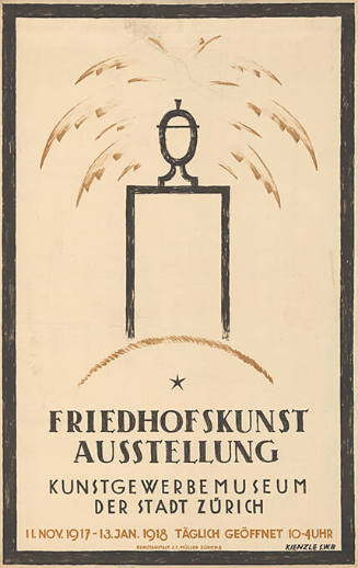 Friedhofskunst Ausstellung, Kunstgewerbemuseum der Stadt Zürich