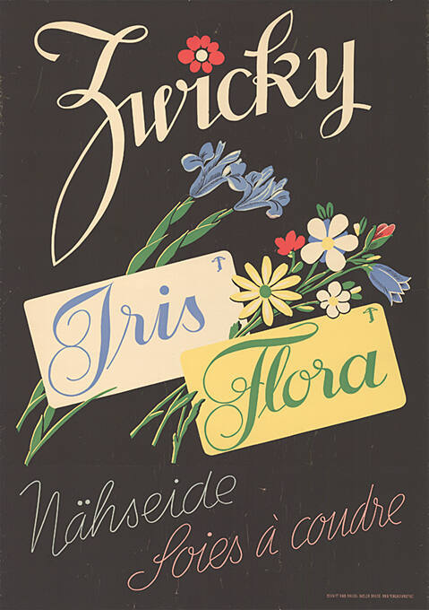 Zwicky, Iris, Flora, Nähseide, Soies à coudre