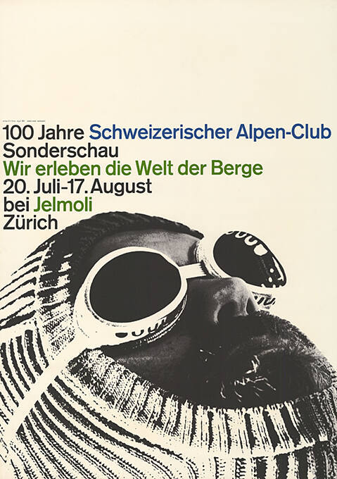 100 Jahre Schweizerischer Alpen-Club, Sonderschau, Wir erleben die Welt der Berge, Jelmoli Zürich