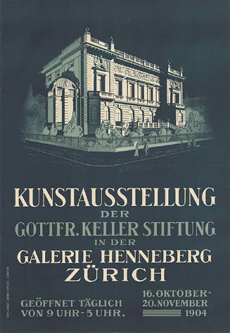 Kunstausstellung der Gottfried Keller Stiftung, Galerie Henneberg, Zürich