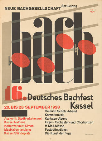 Neue Bachgesellschaft, Bach, 16. Deutsches Bachfest Kassel