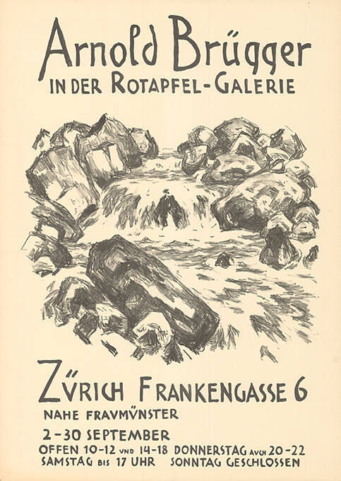 Arnold Brügger, Rotapfel-Galerie, Zürich