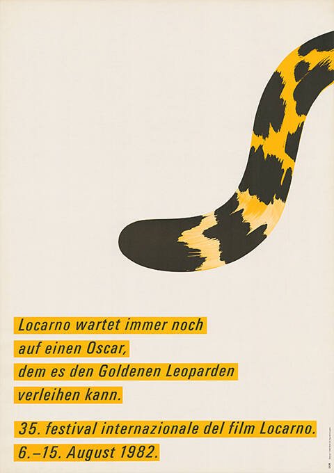 Locarno wartet immer noch auf einen Oscar, dem es den Goldenen Leoparden verleihen kann. 35. festival internazionale del film Locarno.