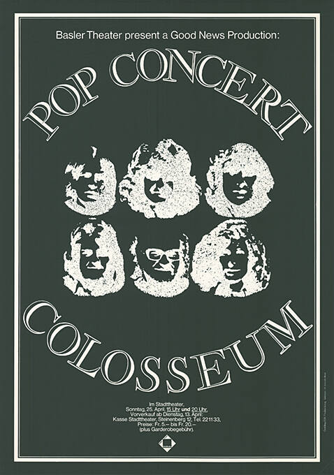 Pop Concert, Colosseum, Stadttheater Basel