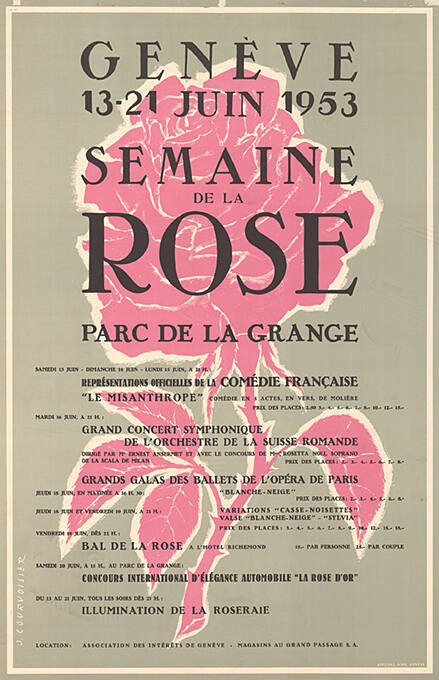 Semaine de la Rose, Parc de la Grange, Genève