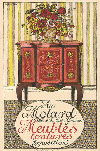 Au Molard, Meubles tentures, Exposition, Weber & Cie, Genève