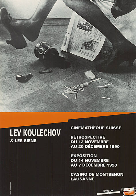 Lev Koulechov et les siens, Cinémathèque Suisse, Rétrospective, Exposition, Casino de Montbenon, Lausanne