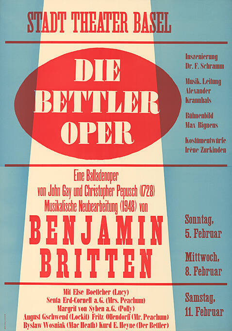 Die Bettleroper, John Gay, Christopher Pepusch, Benjamin Britten, Stadttheater Basel