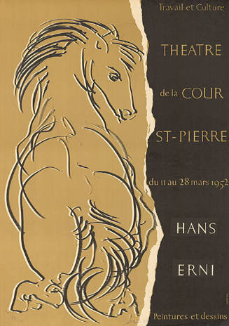 Hans Erni, Peintures et dessins, Théâtre de la Cour St-Pierre