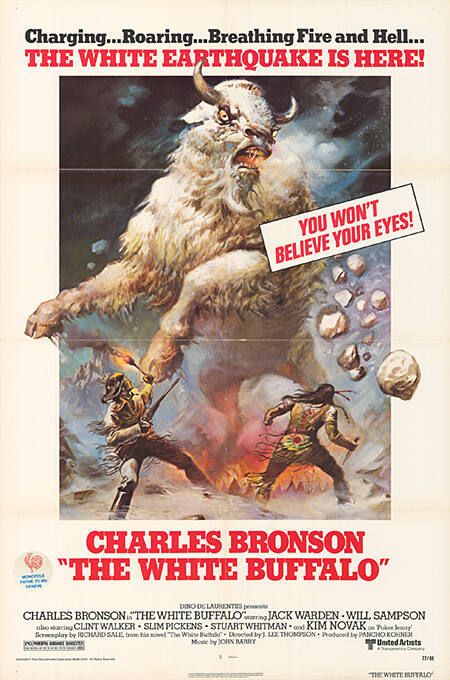 The white earthquake is here! Charles Bronson, “The White Buffalo”