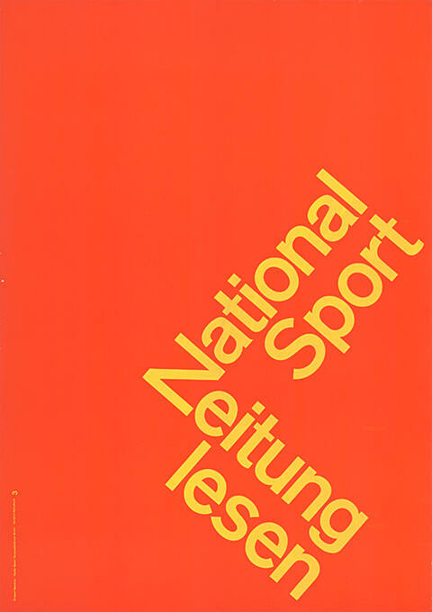 National, Sport, Zeitung, lesen, National-Zeitung