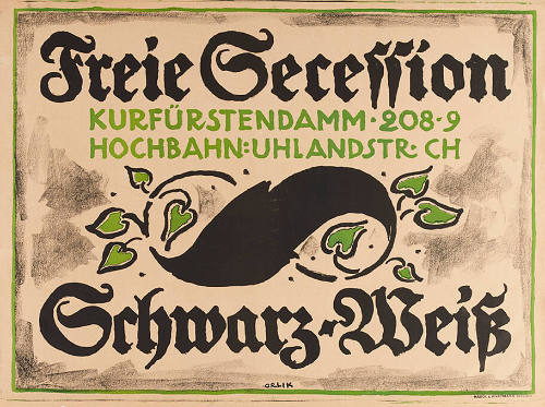 Freie Secession, Schwarz-Weiss