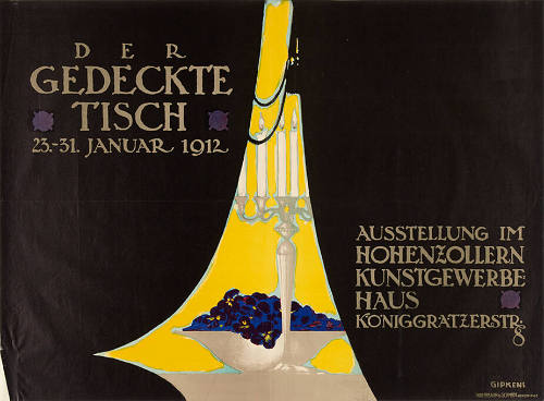 Der gedeckte Tisch, Ausstellung in Hohenzollern- Kunstgewerbehaus Berlin