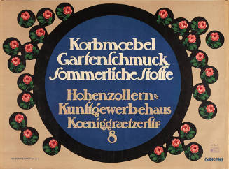 Korbmöbel, Gartenschmuck, Sommerliche Stoffe, Hohenzollern-Kunstgewerbehaus, Berlin