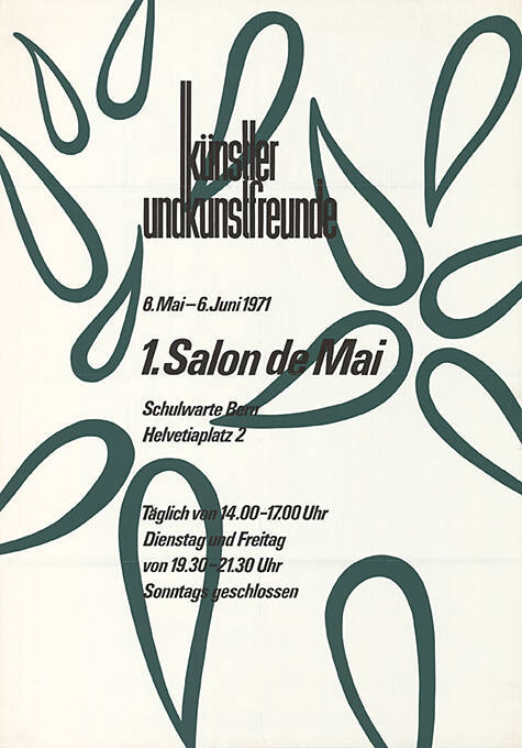 1. Salon de Mai, Künstler und Kunstfreunde, Schulwarte Bern