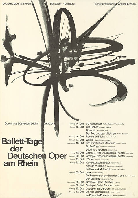 Ballett-Tage der Deutschen Oper am Rhein, Opernhaus Düsseldorf