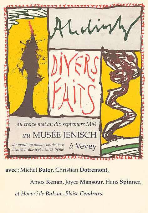 Alechinsky, Divers faits, Musée Jenisch Vevey