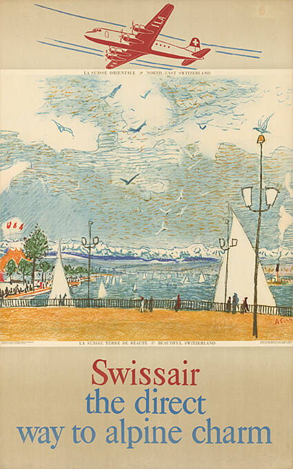 Swissair, the direct way to alpine charm