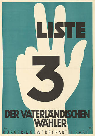 Liste 3, Der Vaterländischen Wähler, Bürger- und Gewerbepartei, Basel