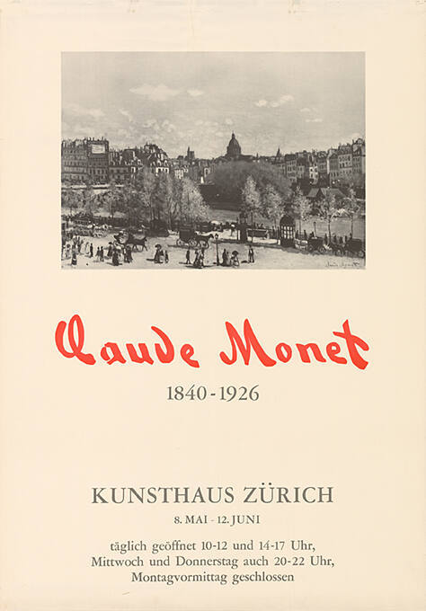 Claude Monet, Kunsthaus Zürich