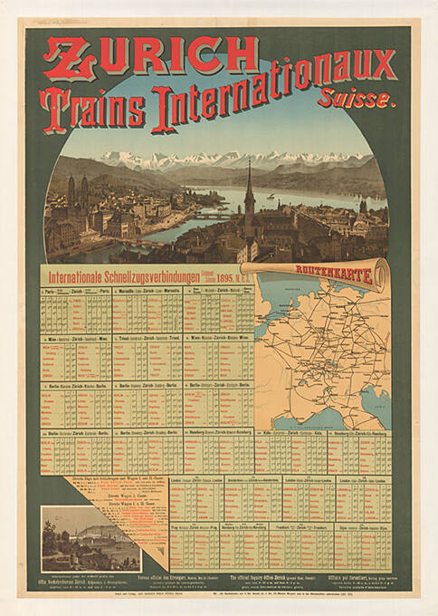 Zurich, Trains Internationaux suisse.