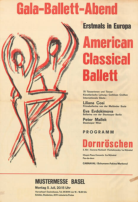 Gala-Ballett-Abend, American Classical Ballett, Mustermesse Basel