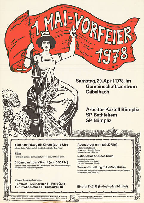 1. Mai-Vorfeier, Gemeinschaftszentrum Gäbelbach