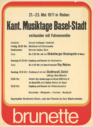 Kant. Musiktage Basel-Stadt, Riehen