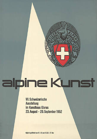 Alpine Kunst, VII. Schweizerische Ausstellung im Kunsthaus Glarus