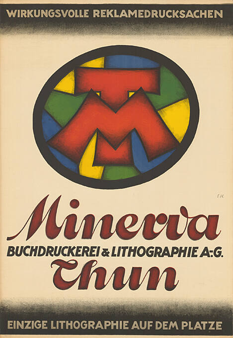 Wirkungsvolle Reklamedrucksachen, Minerva, Buchdruckerei & Lithographie AG, Thun