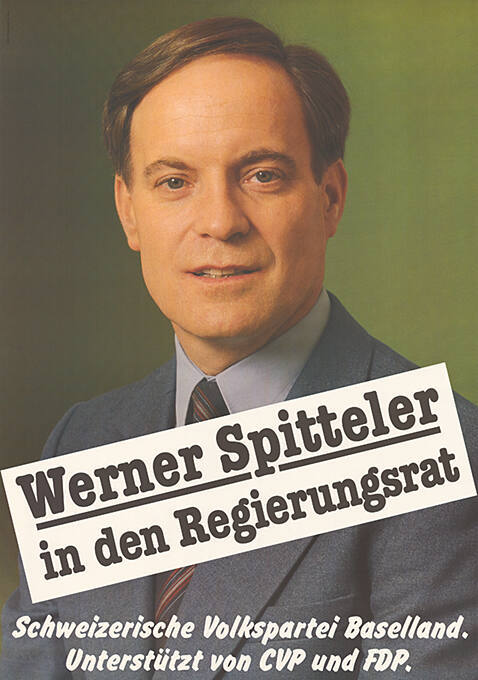 Werner Spitteler in den Regierungsrat