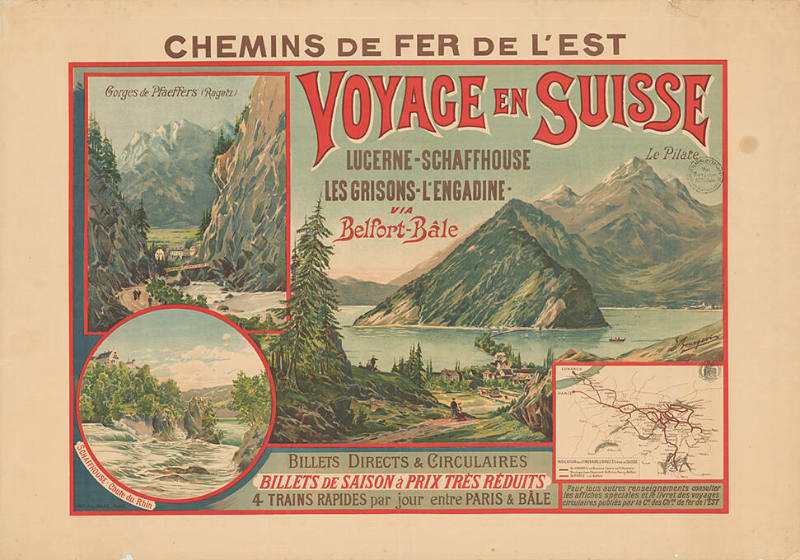 Voyage en Suisse, Chemins de Fer de l’Est