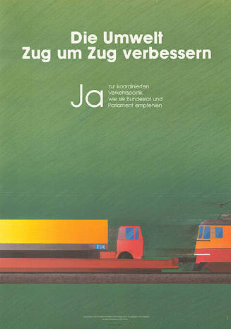 Die Umwelt Zug um Zug verbessern, Ja zur koordinierten Verkehrspolitik