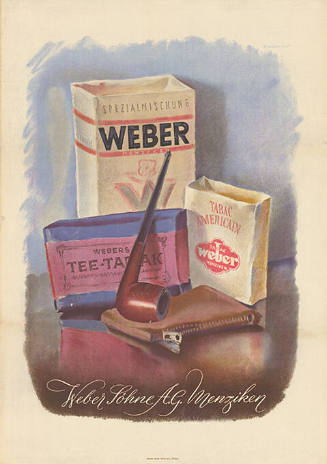 Weber’s Tee-Tabak, Tabac american Weber, Weber Söhne AG., Menziken