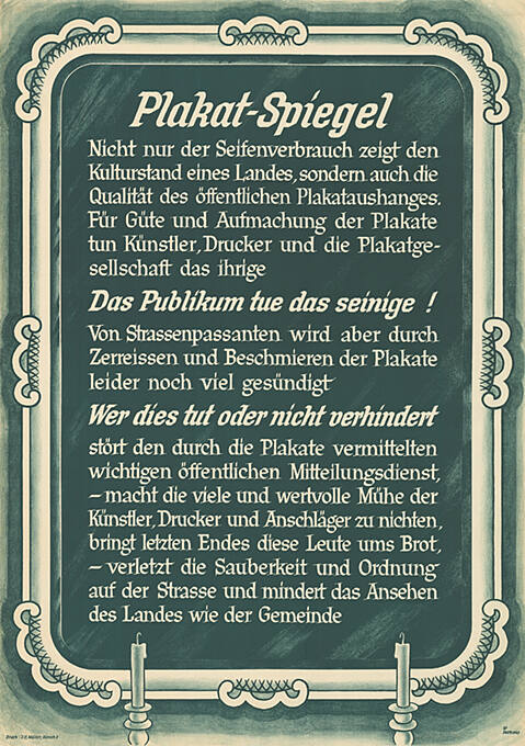 Plakat-Spiegel