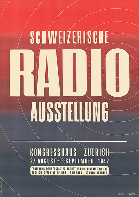 Schweizerische Radio-Ausstellung, Kongresshaus Zürich