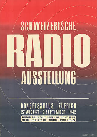 Schweizerische Radio-Ausstellung, Kongresshaus Zürich