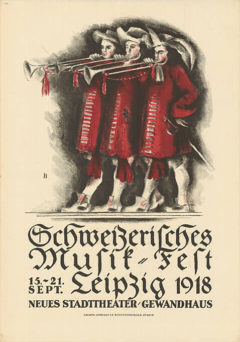 Schweizerisches Musik-Fest, Leipzig 1918, Neues Stadttheater-Gewandhaus